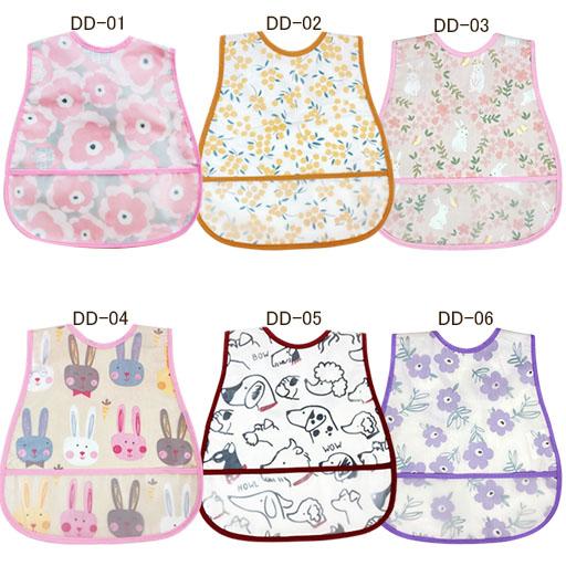 【3枚で送料無料＆5枚で+1枚おまけ付】お食事 エプロン スナップボタン 防水 スタイ ポケット付き ベビー キッズ 保育園 かわいい おしゃれ こども 子供 幼児 |  | 18