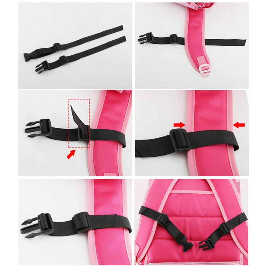 キッズバッグ用 チェストベルト ランドセル チェストベルト リュックベルト 肩ズレ防止 固定紐 肩ベルト 肩ズレ落ち防止 リュックサック デイバッグ |  | 11