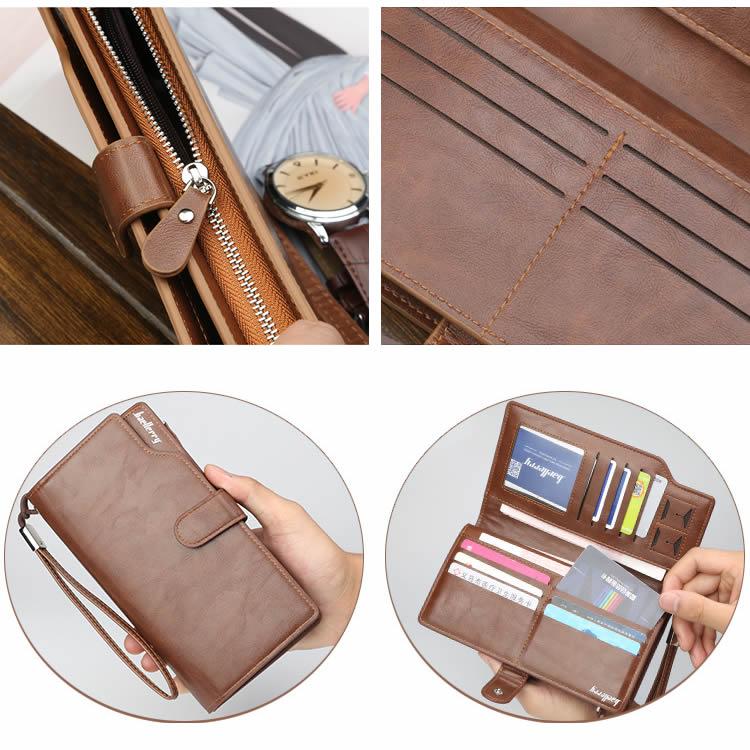 Baellerry 長財布 厳選PUレザー 財布 カードケース 財布 メンズ レディース 革 スマホ収納可能 SIMカード収納 レザー 皮 サイフ 長サイフ 大容量 |  | 09