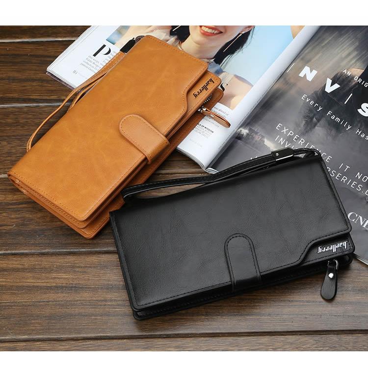 Baellerry 長財布 厳選PUレザー 財布 カードケース 財布 メンズ レディース 革 スマホ収納可能 SIMカード収納 レザー 皮 サイフ 長サイフ 大容量 |  | 10