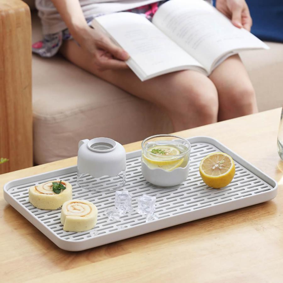 送料無料 水切りトレー 水切りラック 水切りマット 水切りプレート 排水トレイ 食器皿の水切り台 排水トレイ キッチン 流れ所 コップ 茶器シンク周り |  | 03