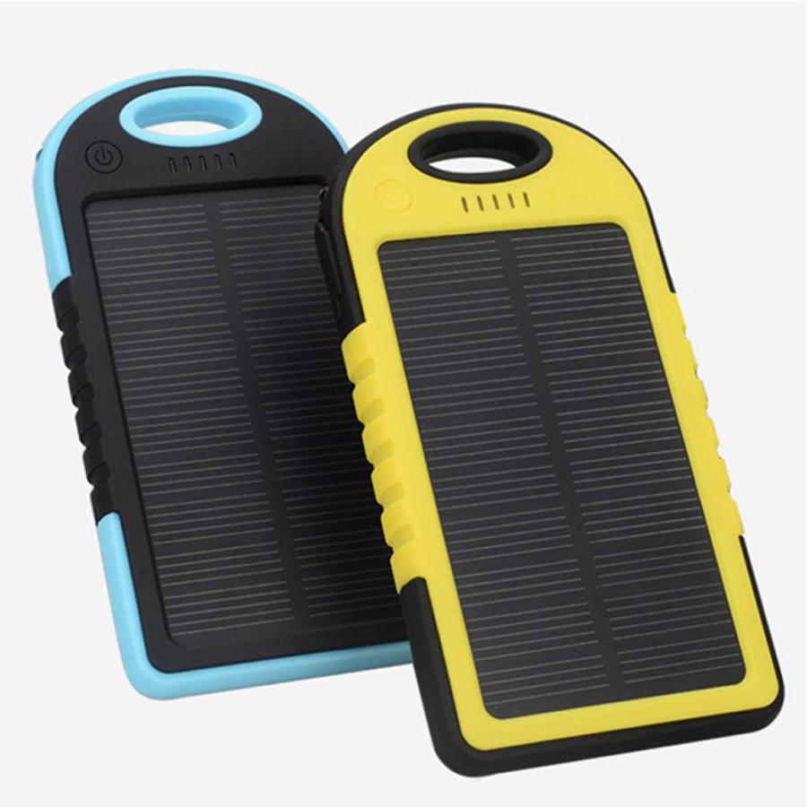 ソーラー モバイルバッテリー 大容量 充電器 5000mAh 携帯充電器