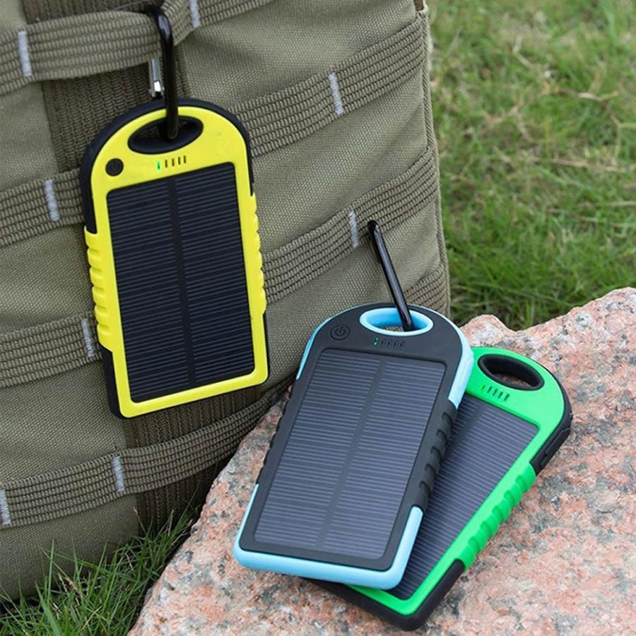 ソーラー モバイルバッテリー 大容量 充電器 5000mAh 携帯充電器