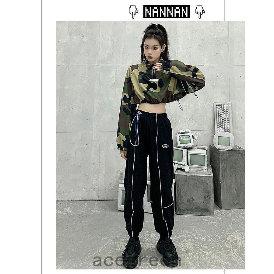 100 本物 韓国ダンス衣装 レディース 大人ダンス衣装 Jazz ジャズ ステージ衣装 かっこいい 迷彩 練習着 レッスン着 ヒップホップ Hiphop 韓国風 おしゃれ Calculadora Digital Com Br