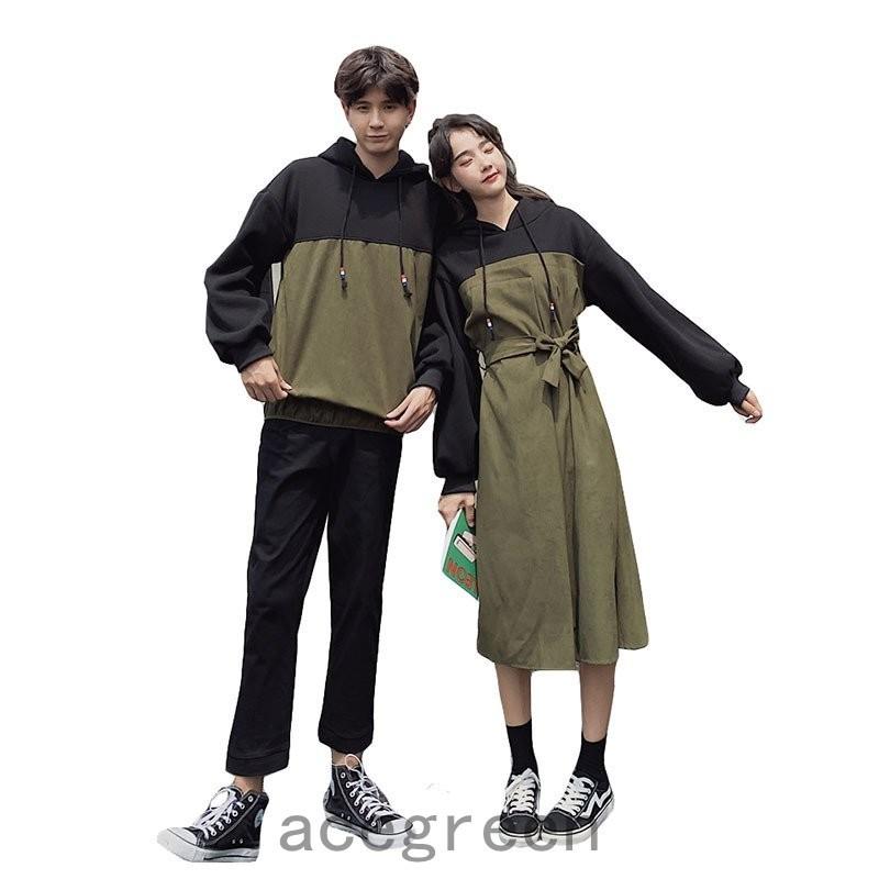 ペアルック パーカー 秋冬春 カップル カップル お揃い プレゼントメンズ ワンピース レディース 裏起毛 韓国風 フード付き おしゃれ カジュアル Ace39 0257 Acegreen 通販 Yahoo ショッピング