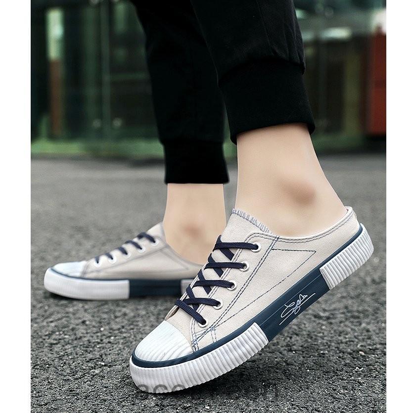 スニーカー メンズ スリッポン かかとなし 履きやすい シューズ ローカット シューズ 軽量 通気 おしゃれ スリッパ サボサンダル サマー靴 夏新作 Ace39 4543 Acegreen 通販 Yahoo ショッピング