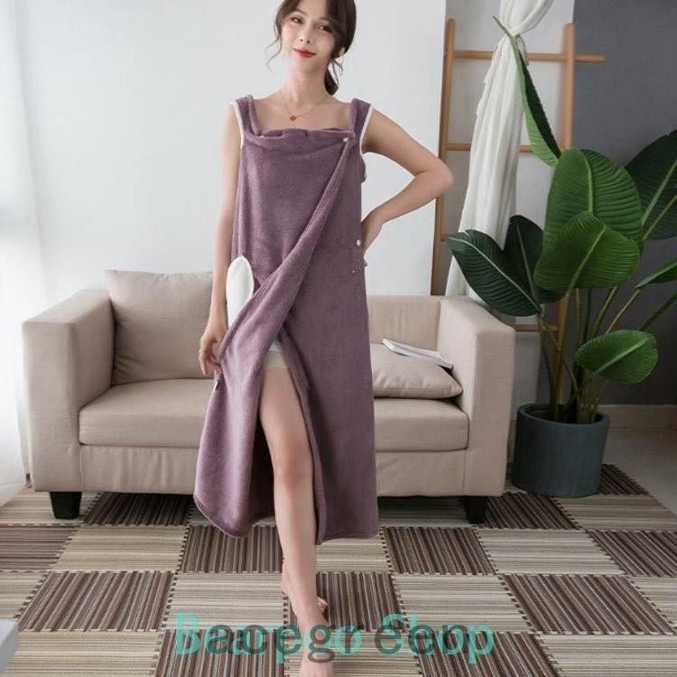 クーポン対象外 レディース マイクロファイバー 着やすい 着れる バスローブ バスタオル ワンピース風 大判 かわい ジム プール お風呂上がり タオル地 速乾 吸水 タオル サイズ Xl Www Sustentec Com Br