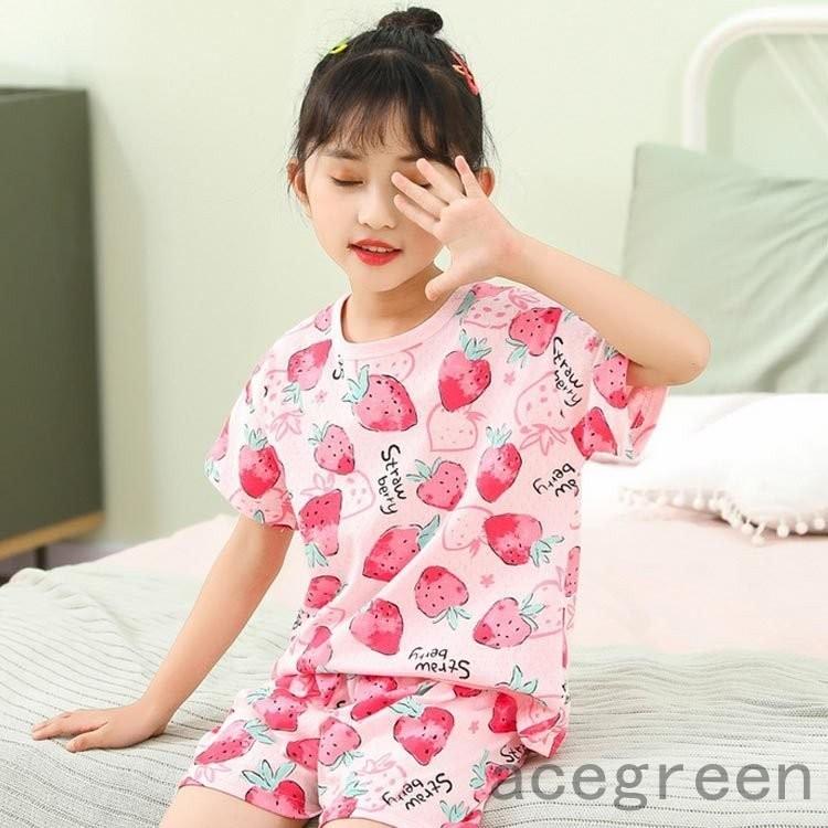 キッズ パジャマ 女の子 半袖 ルームウェア 夏 子供 リボン かわいい おしゃれ 涼しい 可愛い 子とも服 子ともパジャマ 100 110 1 Ace46 Acegreen 通販 Yahoo ショッピング