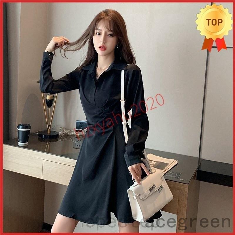 ワンピースレディース無地ハイウエストスリムaラインファッションカジュアル春21 Ace46 113 Acegreen 通販 Yahoo ショッピング
