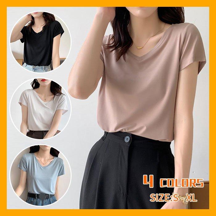 ファッション ポリカーボネイト製キッチンポット Tシャツ レディース インナー モーダル 肌着 短袖 春夏 プルオーバー Vネック インナーシャツ 通勤 柔らかい 無地 Ib8woqlkfg Shahjahanmosque Org Uk