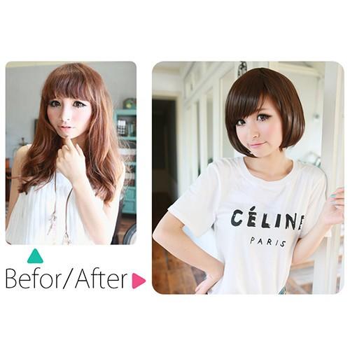 ウィッグ|ウイッグ|フルウィッグ|ショート|フロントレースウィッグ ナチュラルショートボブ [宅送]|送料無料| |  | 02