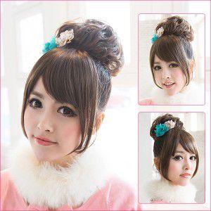 ウィッグ 前髪ウィッグ ポイントウィッグ サイド付き ぱっつん前髪ウイッグmw07 |  | 02