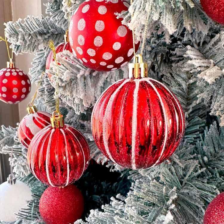 クリスマスツリー オーナメントボール 6cm 30個セット オーナメント