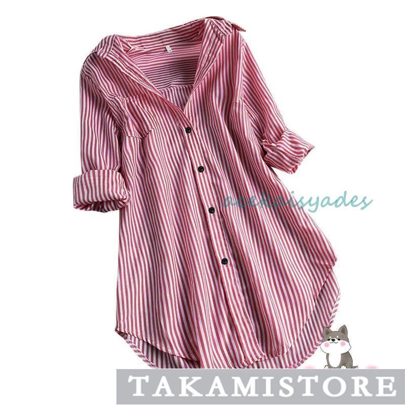 シャツ レディース ロング 長袖 ブラウス ロングシャツ