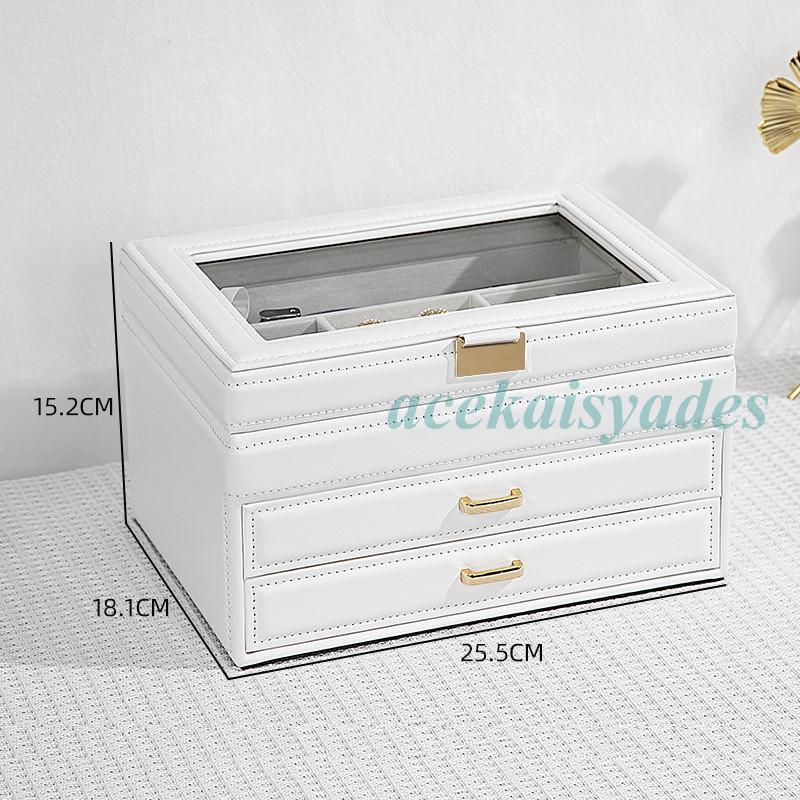 ジュエリー アクセサリー 収納 大容量 3段式 ジュエリーボックス