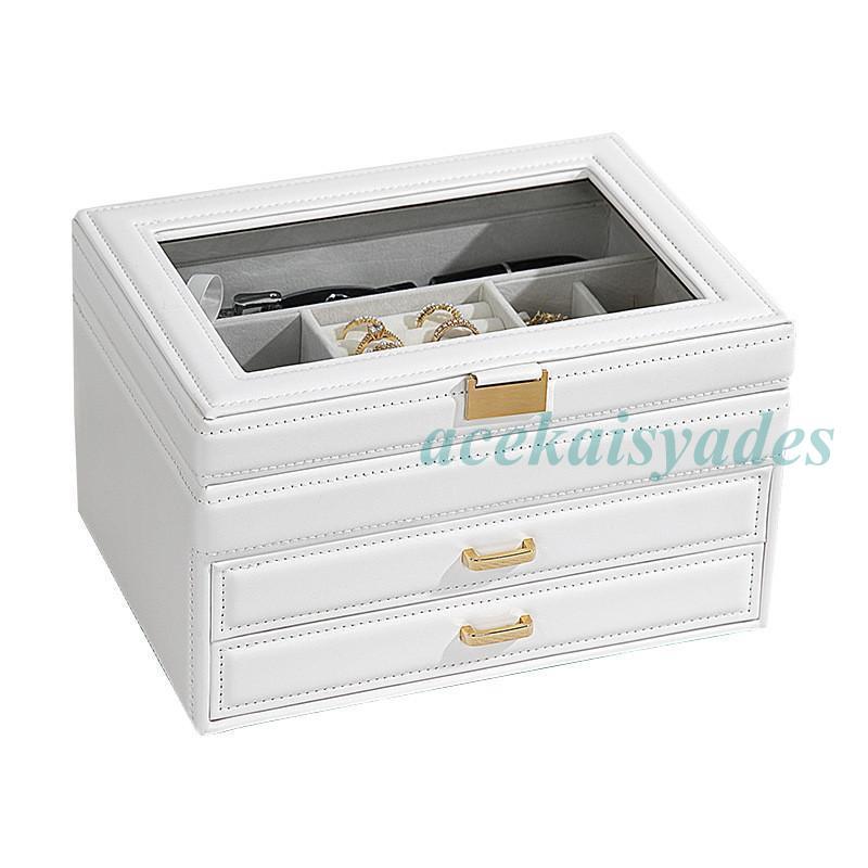 ジュエリー アクセサリー 収納 大容量 3段式 ジュエリーボックス