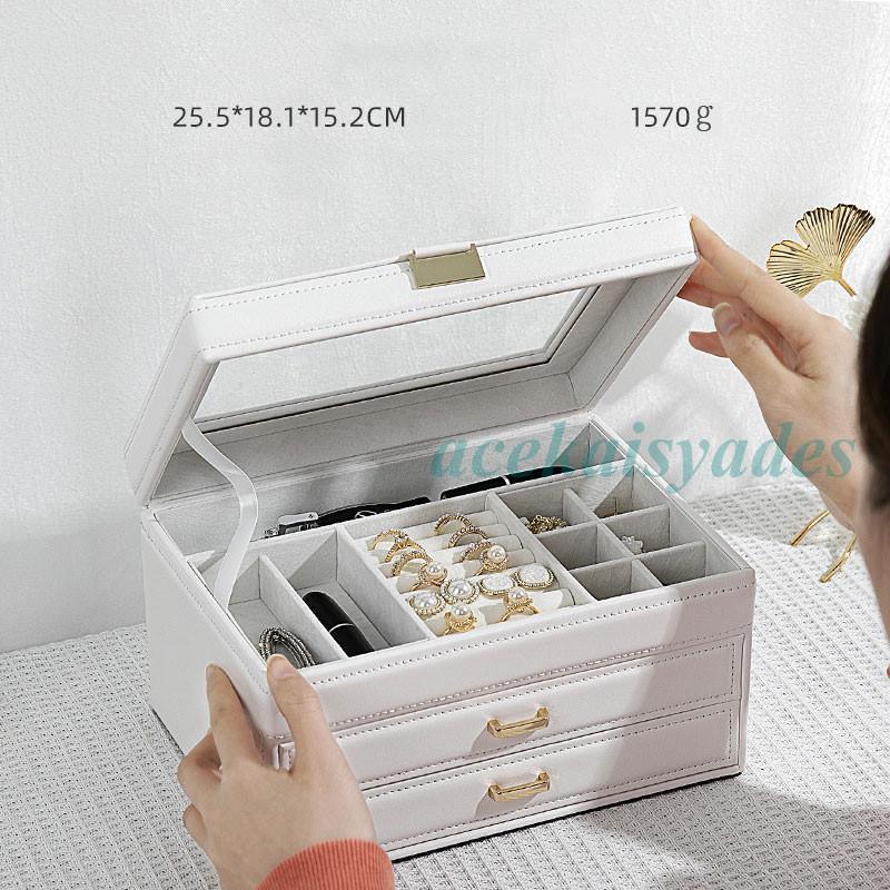 ジュエリー アクセサリー 収納 大容量 3段式 ジュエリーボックス