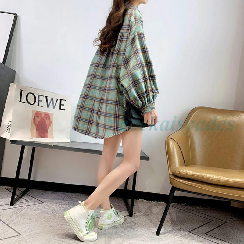 CLANE ⭐︎新品未使用品タグ付き⭐︎チェック柄長袖トップス Sサイズ チェックシャツ チェック柄 シャツ レディース 長袖 襟付き