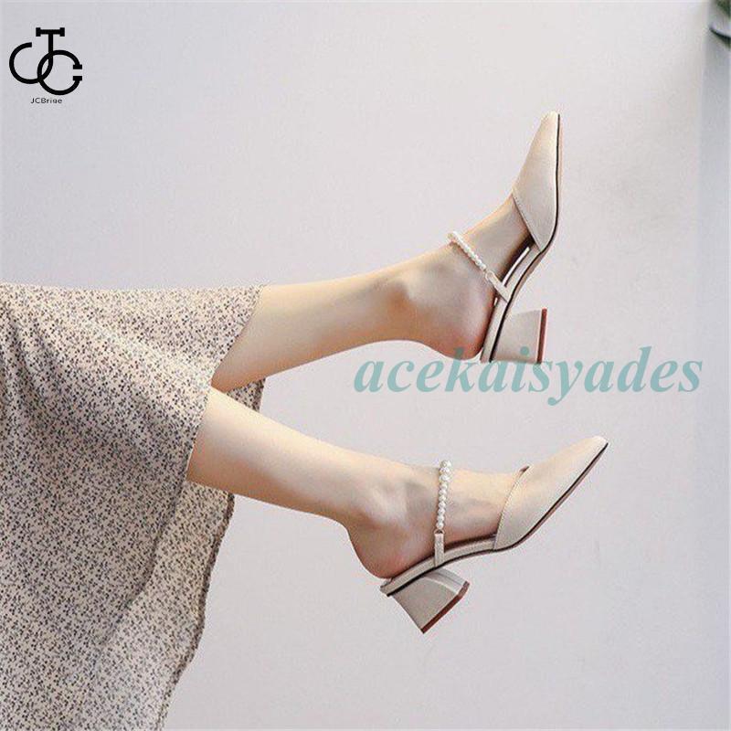 美品　ノエラ　ミュール　パンプス　サンダル 変形ヒールメリージェーンバックストラップミュール（サンダル