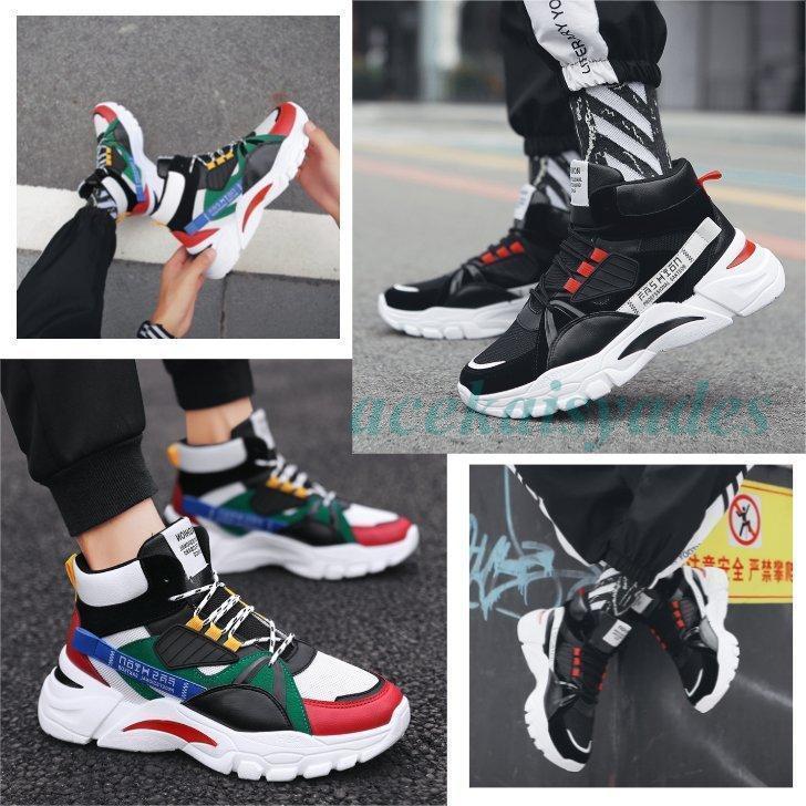 メンズ ハイカットスニーカー 靴 ランニング フィットネス