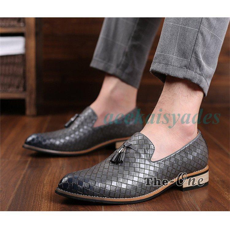 タッセルローファー メンズ 紳士靴 革靴 ローファー タッセル