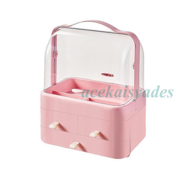 メイク道具・化粧小物 ar RAKU メイクボックス 化粧品収納ボックス 花柄 ミラー付き 大