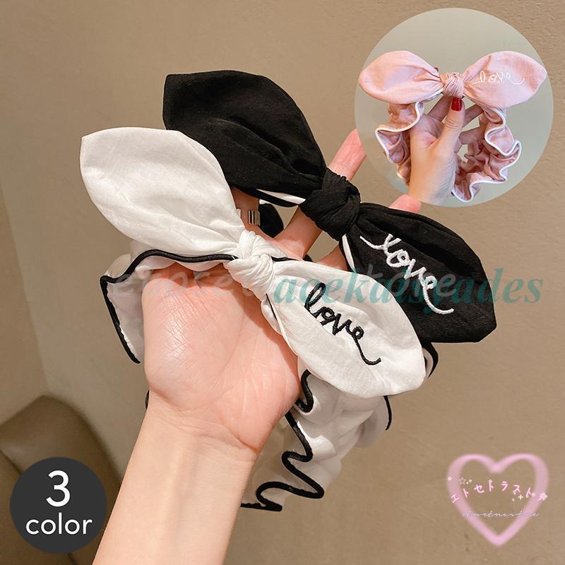 美品☆エルメス シュシュ ヘアゴム ヘアアクセサリー リボン ツイリー Hermesエルメス シュシュベッラ Bella Scrunchie ツイリーに最適