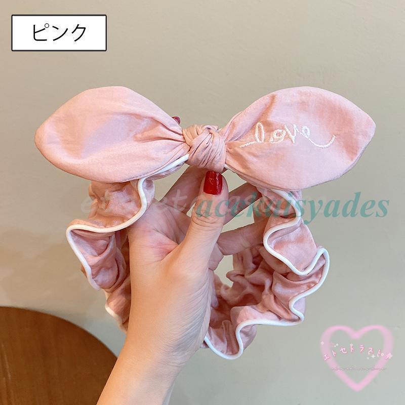 シュシュ リボンシュシュ ヘアゴム ヘアアクセサリー 髪ゴム