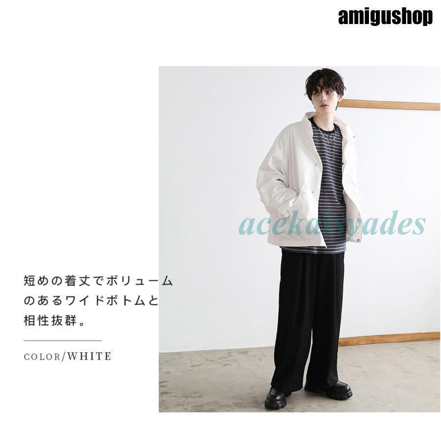 メンズ ブルゾン ジップブルゾン ショートジャケット K00343 CIASENSE ブルゾン アウター High neck zip-up short blouson