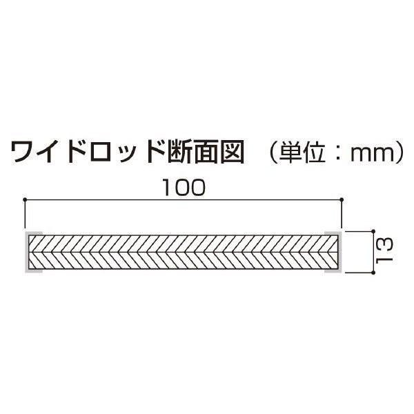 大平産業 ワイドロッド 200cm WRD-200 面縦目盛 裏面横目盛 【測量 土木 建築 管内寸法測定 床堀測定 【墨出し】 施工写真 工事写真】