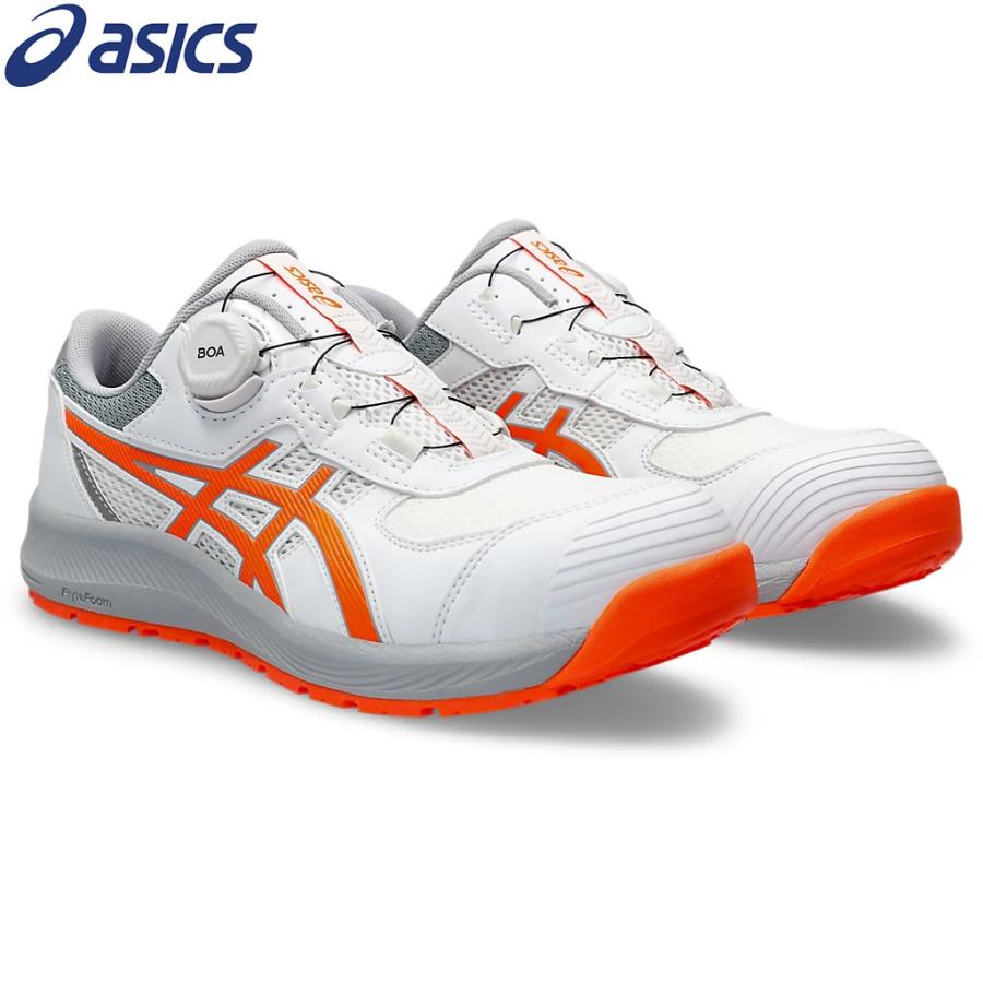 New Balance Boston 安全靴 ホワイト/オレンジ New Balance（ニューバランス） 安全靴 BOA 限定色 BOSTON ボストン