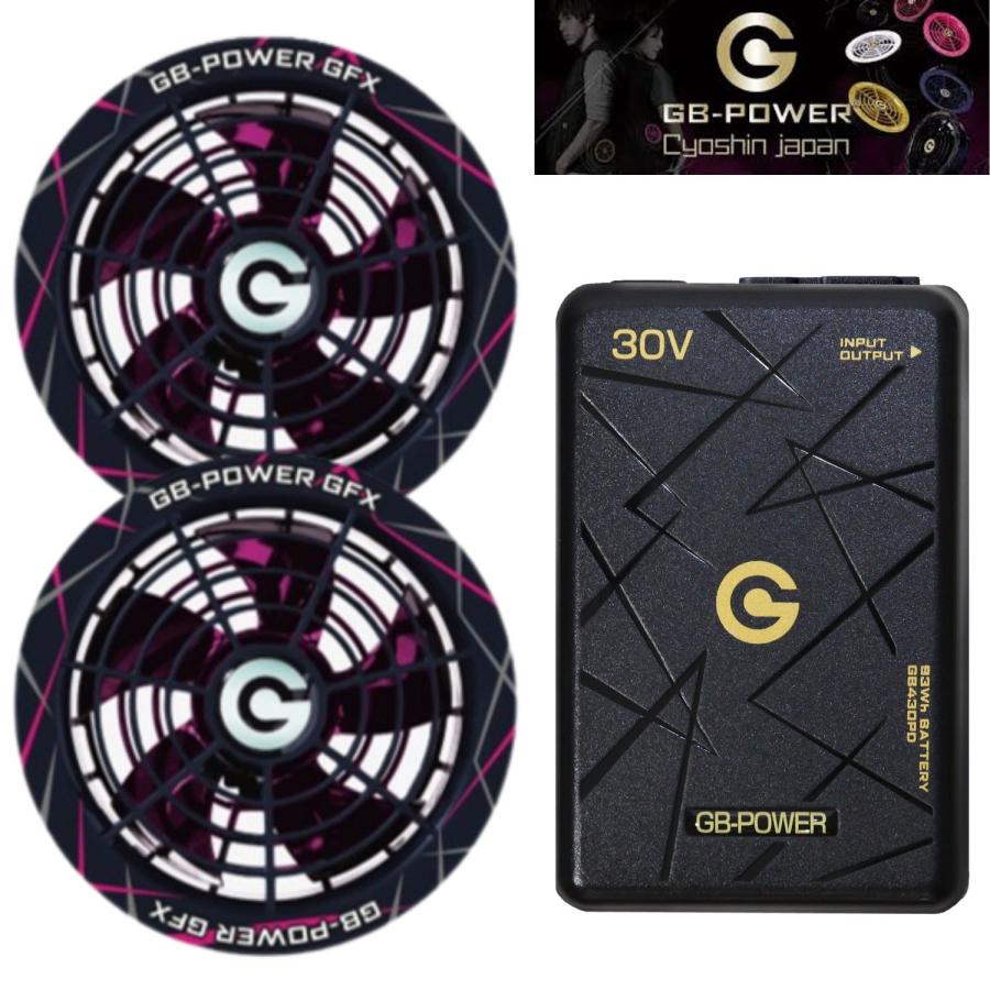 限定カラー) 長信ジャパン GB-POWER GFX-BP(ブラックピンク) 30Vファン
