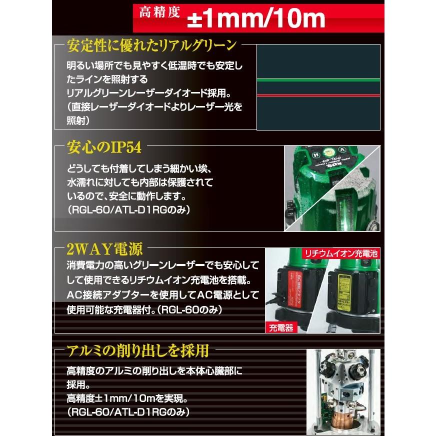 完売ありがとうございます！KDS  ドットグリーンレーザー ムラテックKDS ドットライングリーンレーザー墨出器 ATL-D1RG 本体のみ