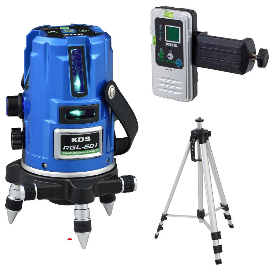 KDS　新品　RGL-601RSA　レーザー墨出し器　本体/受光器/三脚/フルセット KDS 新品 RGL-601RSA レーザー墨出し器 本体/受光器/三脚/フルセット