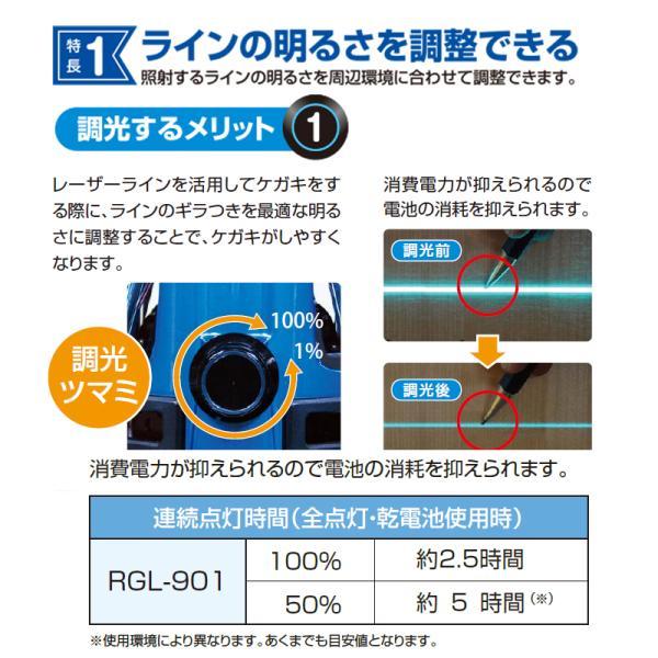 （ニッケル水素充電池セットプレ ゼント）ムラテックKDS  RGL-901 ミントグリーンレーザー墨出器 本体のみ｜acekeisoku｜06