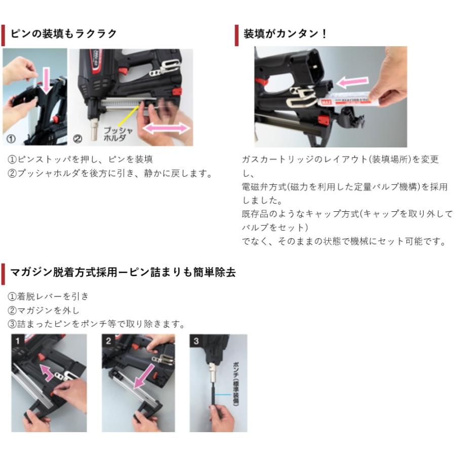 MAX マックス ガス内燃式ピン打機 ガスネイラ GS-738C2 軽量3.7 MAX マックス ガス内燃式ピン打機 ガスネイラ GS-738C2 軽量3.7