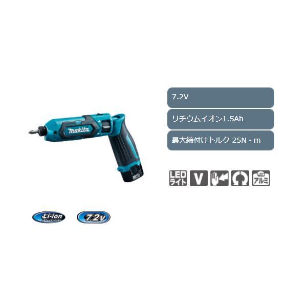マキタ 充電式ペンインパクトドライバ TD022DSHX 青 7.2V