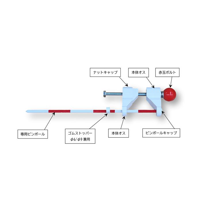 藤原産業 FPF-3 ポールフィックスIII スタッフ用ピンポール固定治具