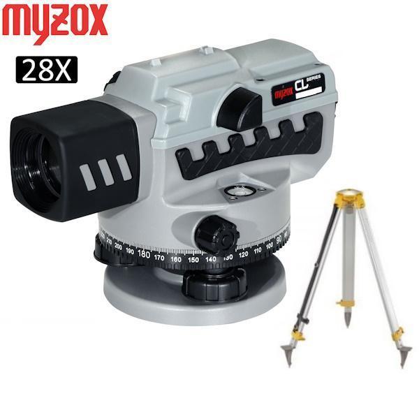 myzox（マイゾックス） CL-28 オートレベル 28倍 三脚付きセット 