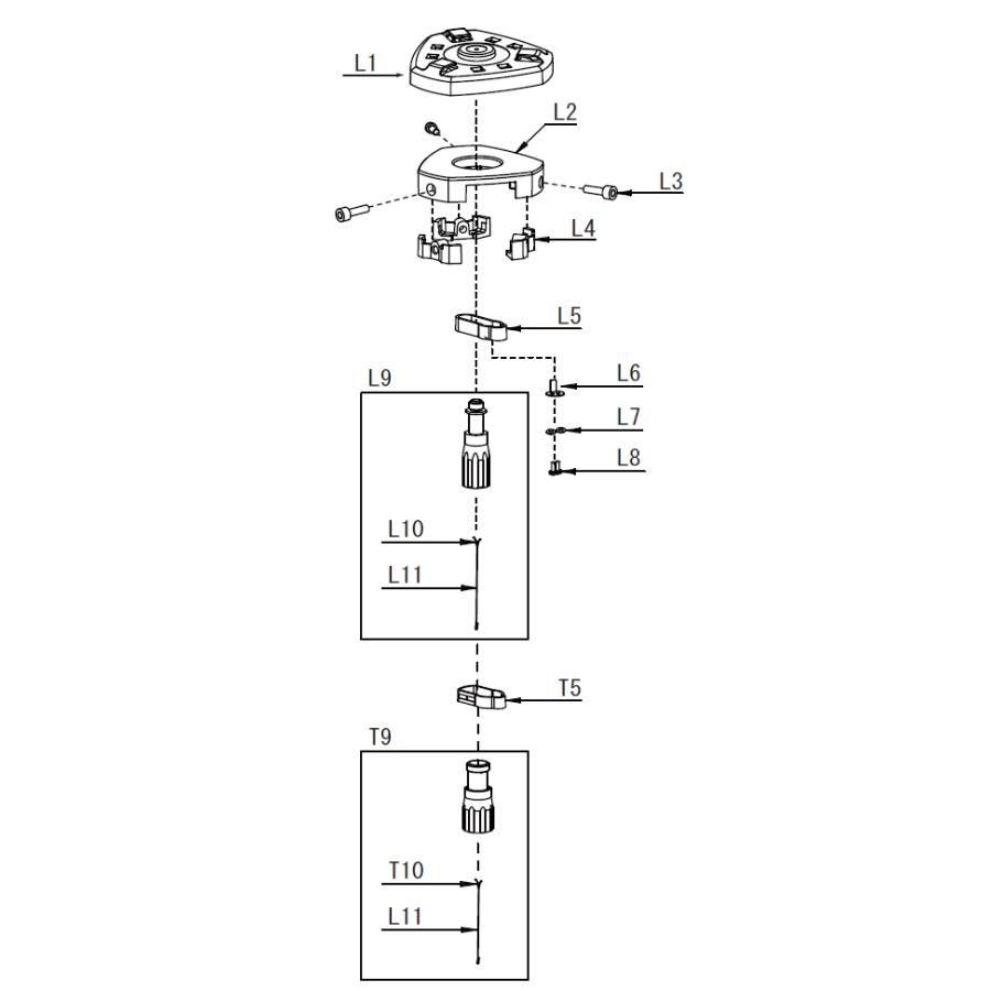 myzox イラスト番号 L9 L用定芯桿セット グレイ マイゾックス myzox イラスト番号 L9 L用定芯桿セット グレイ マイゾックス