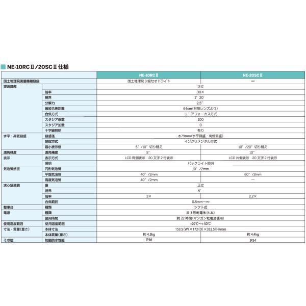 （JSIMA認定事業者・校正証明書付き）Nikon ニコン NE-20SCII 電子セオドライト 本体のみ 三脚なし  ニコントリンブル  NE-20SC2｜acekeisoku｜05