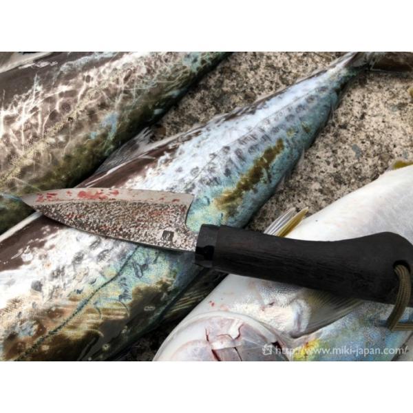Raccoon 小出刃ナイフ 片刃 105 TS185 収納ケース付き みきかじ Raccoon 小出刃ナイフ 片刃 105 TS185 収納ケース付き みきかじ