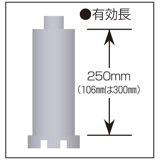シブヤ ライトビット Cロットねじ 130mm 有効長250mm ダイヤモンド 