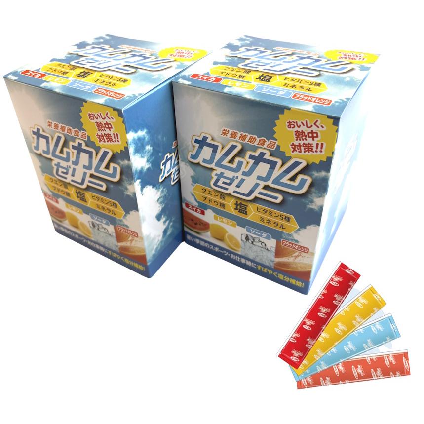 2026年製造品 カムカムゼリー N20-40 (10g60包入)x2箱 スイカ レモン