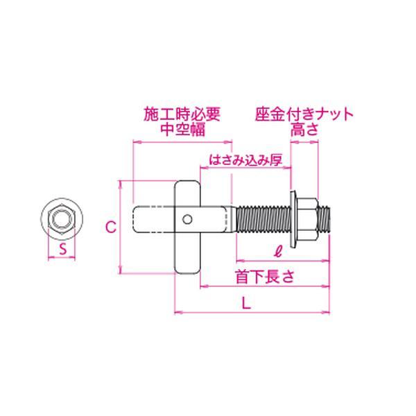 SANKO TECHNO サンコーテクノ IT-1090S ねじの呼びM10 全長90mm 首下長