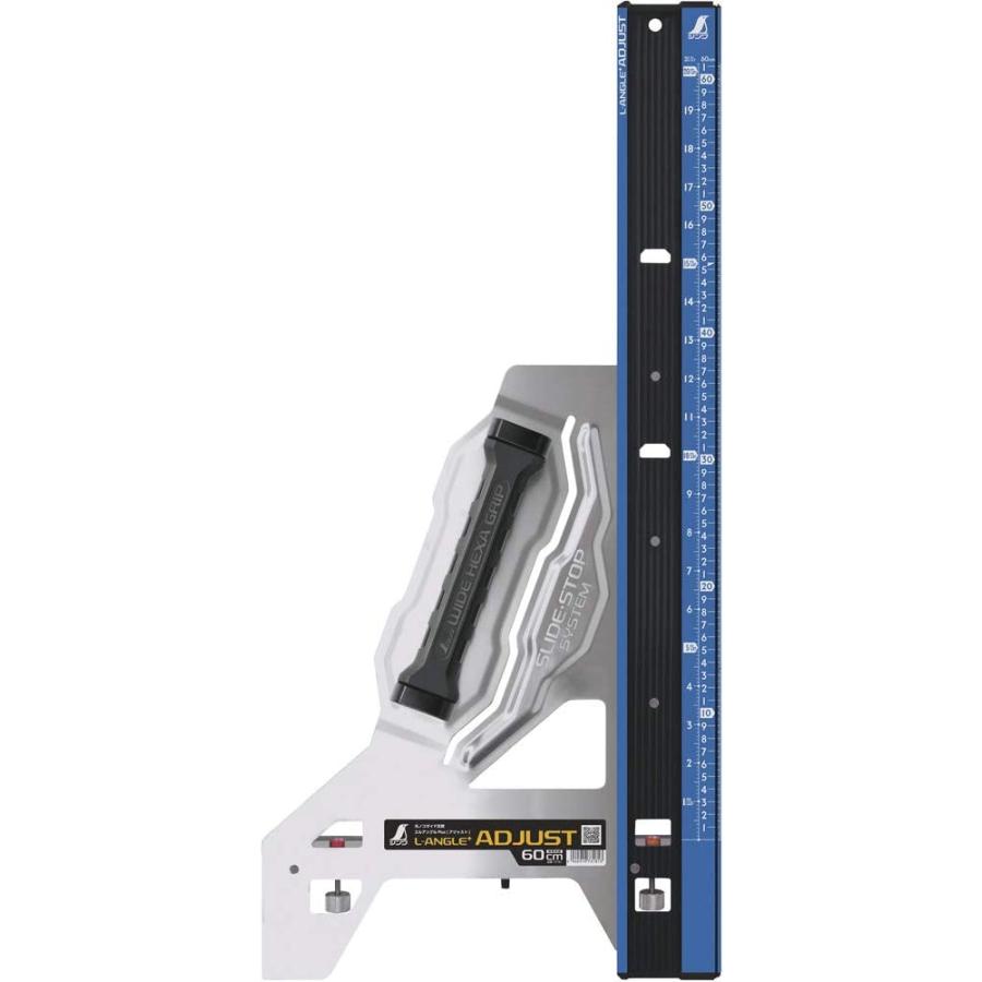 シンワ測定 73181 丸ノコガイド定規 エルアングルPlusアジャスト 60cm 併用目盛 : 現場屋本舗ヤマニシデポ - 通販 ...