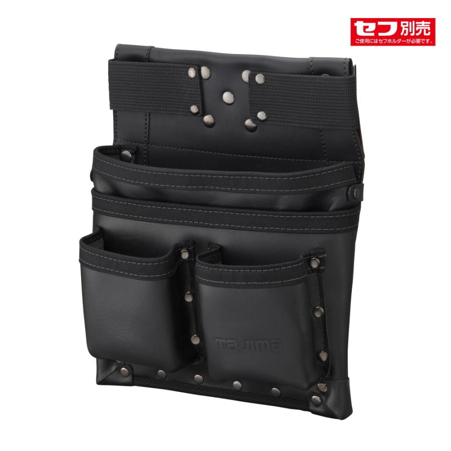 TAJIMA タジマ 着脱式腰袋K 釘袋3段大 SFKBK-KG3L 重量660g 本革 セフ 