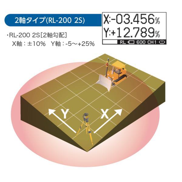 JSIMA認定店トプコン RL-200 2S ローテーティングレーザー 三脚付き XY複合勾配設定 TOPCON（受光器は別売り）（要納期確認）｜acekeisoku｜03