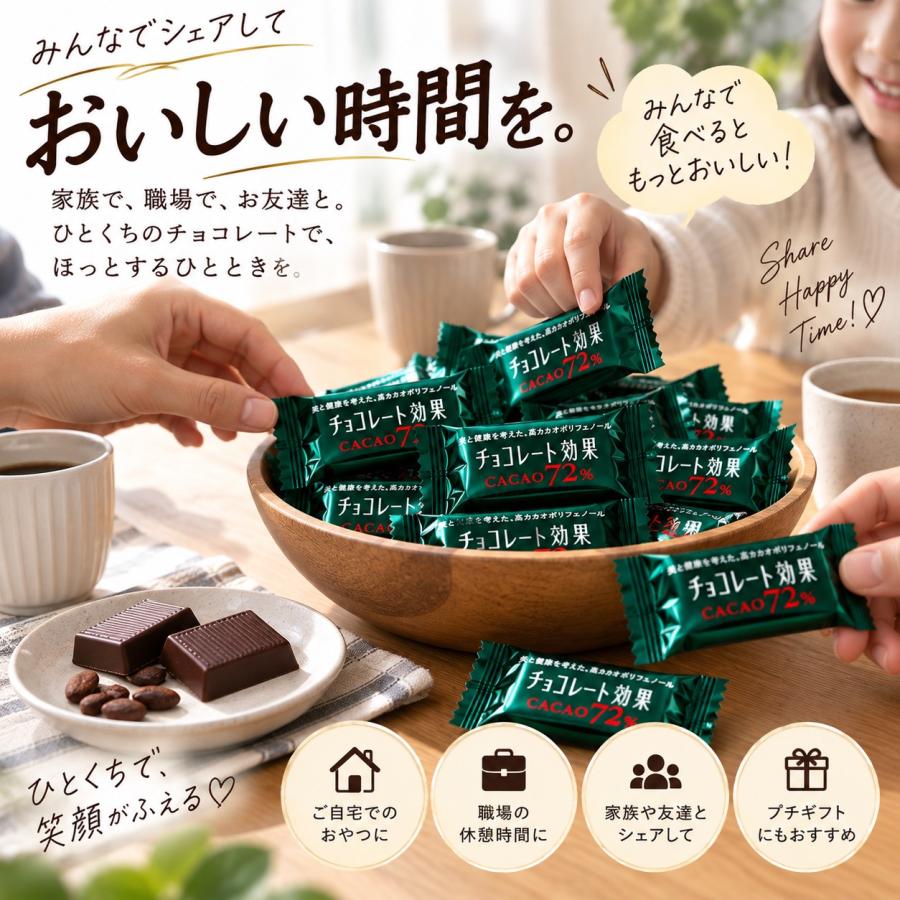チョコレート効果 明治 カカオ72％ 33枚 高カカオ チョコレート 個包装
