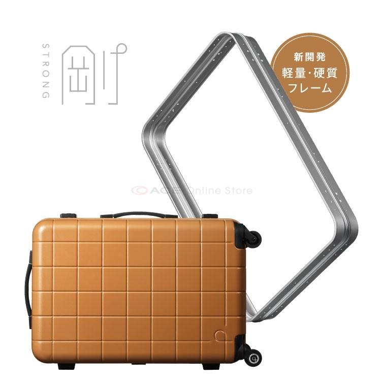 美品◆Protecaプロテカ チェッカー フレーム スーツケース 54L 日本製 ProtecA スーツケース Proteca プロテカ チェッカーフレーム